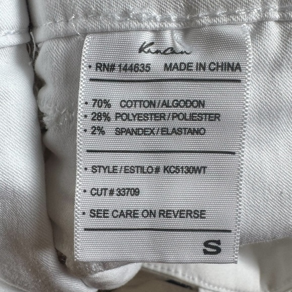 KanCan White Women's Denim Overall Shorts with No Back and Adjustable Straps - Picture 9 of 14